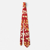 Cravate Motif Feuilles 7 (Dos)