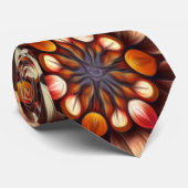 Cravate Motif Fleur Abstrait (Roulé)