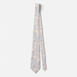 Cravate Motif fleur de myosotis