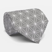 Cravate Motif Fleur de Vie (Roulé)