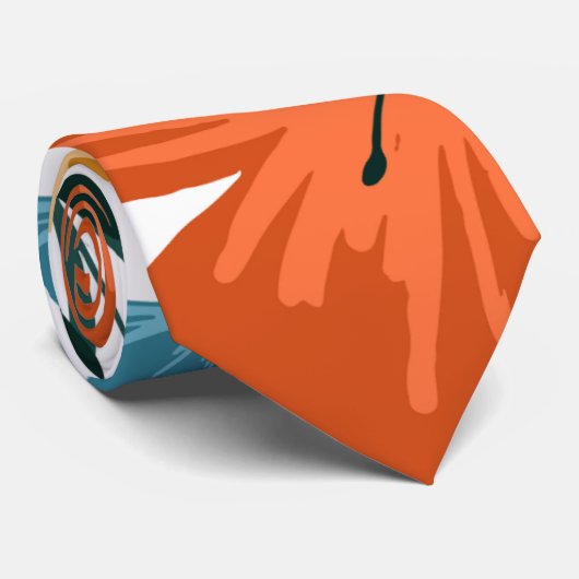 Cravate Motif Fleur sauvage (Roulé)