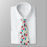 Cravate Motif Fleur sauvage coloré<br><div class="desc">cravate de motifs floraux colorés et fantaisistes illustrant des fleurs sauvages colorés aux couleurs rose,  rouge,  jaune et vert.</div>