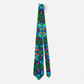 Cravate Motif Fleur unique (Devant)