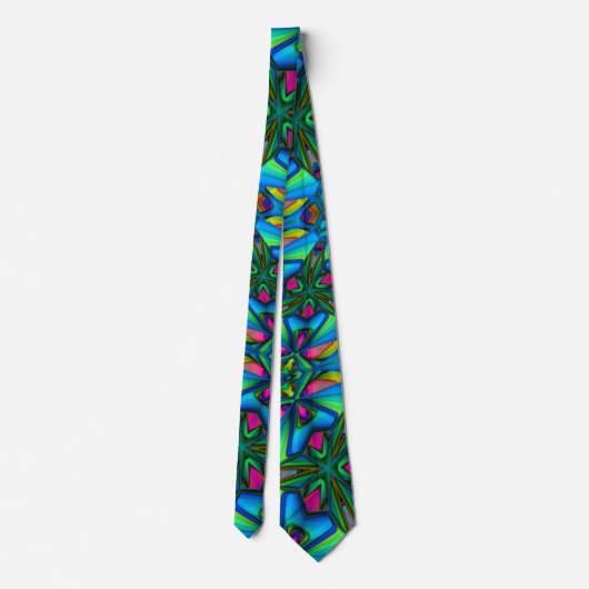 Cravate Motif Fleur unique (Dos)