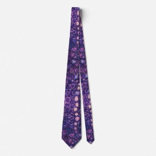 Cravate Motif floral abstrait coloré vibrant