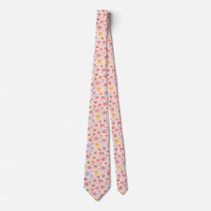 Cravate Motif floral abstrait moderne