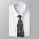 Cravate Motif floral baroque (Attaché)