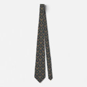 Cravate Motif floral baroque (Devant)