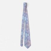 CRAVATE MOTIF FLORAL COULEUR LILA (Dos)