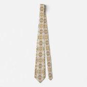 Cravate Motif Floral de Ferme (Devant)