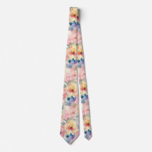 Motif floral de fleurs pastel colorées abstraites