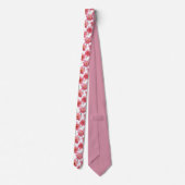 Cravate Motif floral de jonquille rose (Dos)