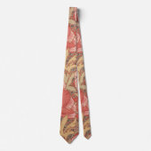 Cravate Motif floral de Nouveau d'art de pavots de William (Devant)