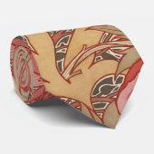 Cravate Motif floral de Nouveau d'art de pavots de William (Roulé)