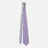 Cravate Motif floral de tulipe coloré (Dos)