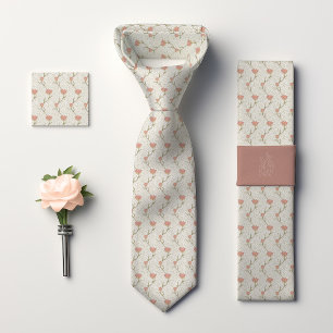 Cravate Motif floral de tulipe de jardin de William Morris