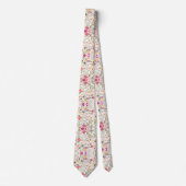 Cravate Motif floral délicat (Devant)