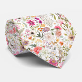 Cravate Motif floral délicat (Roulé)