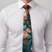 Cravate Motif Floral Design
