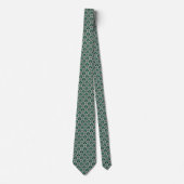 Cravate Motif floral et de trèfle de la Saint-Patrick (Devant)