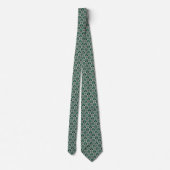Cravate Motif floral et de trèfle de la Saint-Patrick (Dos)