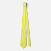 Cravate Motif floral jaune citron clair élégant (Devant)