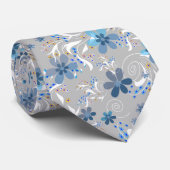 Cravate Motif floral mignon, fleurs, motif floral (Roulé)