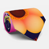 Cravate Motif Floral Mini Fleurs Exotiques (Roulé)