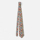 Cravate Motif floral multicolore (Dos)