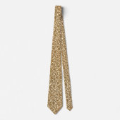 Cravate Motif floral or (Devant)