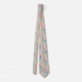 Cravate Motif floral pastel doux (Dos)
