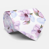 Cravate Motif floral romantique (Roulé)