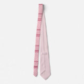 Cravate Motif floral rose (Dos)
