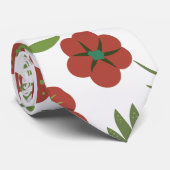 Cravate Motif floral rouge sans couture sur arrière - plan (Roulé)