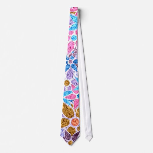 Cravate Motif floral tendance #6 (Devant)