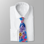 Cravate Motif floral tendance #8 (Attaché)