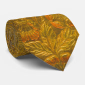 Cravate Motif floral vintage avec basculement (Roulé)