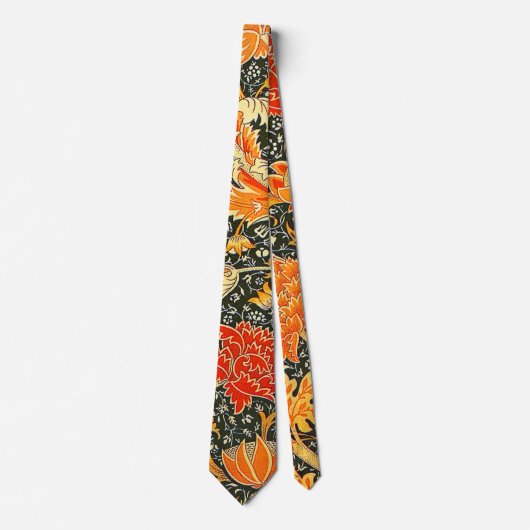 Cravate Motif floral vintage William Morris Cray (Devant)