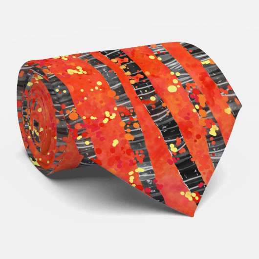 Cravate Motif forestier d'Aspen Birch Tree (Roulé)