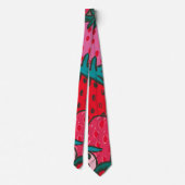 Cravate Motif Fraise (Dos)