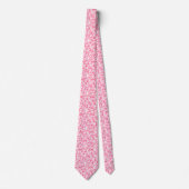 Cravate Motif Fun Pink Hearts (Devant)