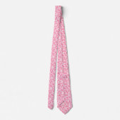 Cravate Motif Fun Pink Hearts (Dos)