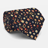 Cravate Motif géométrique Abstrait (Roulé)