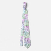 Cravate Motif géométrique Abstrait | Carrelé et filtré | (Dos)