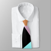 Cravate Motif géométrique abstrait moderne de bloc de (Attaché)