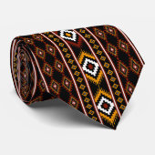 Cravate Motif géométrique amérindien (Roulé)