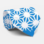 Cravate Motif géométrique bleu (Roulé)