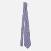 Cravate Motif géométrique bleu violet (Dos)