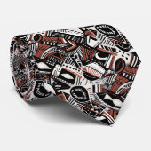 Cravate Motif géométrique bohème fantaisiste artistique ab (Roulé)