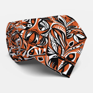 Cravate Motif géométrique bohème fantaisiste artistique ab